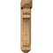 Ekena Millwork Olympic Arts and Crafts Rough Sawn Bracket w/ Offset Brace, Western Red Cedar, 6"W x 18"D x 30"H BKT0604X18X30OLY03RWR - alternate 2